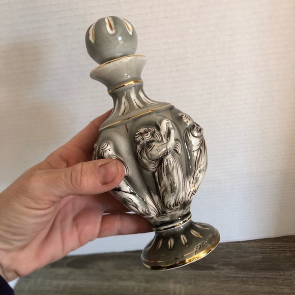 Vtg ELPA Alcobaca Hand Painted Perfume Bottle - Picture 3 of 14